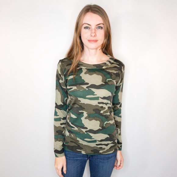J. Crew Sweaters - J. CREW Camo Tippi Merino Wool Knit Sweater